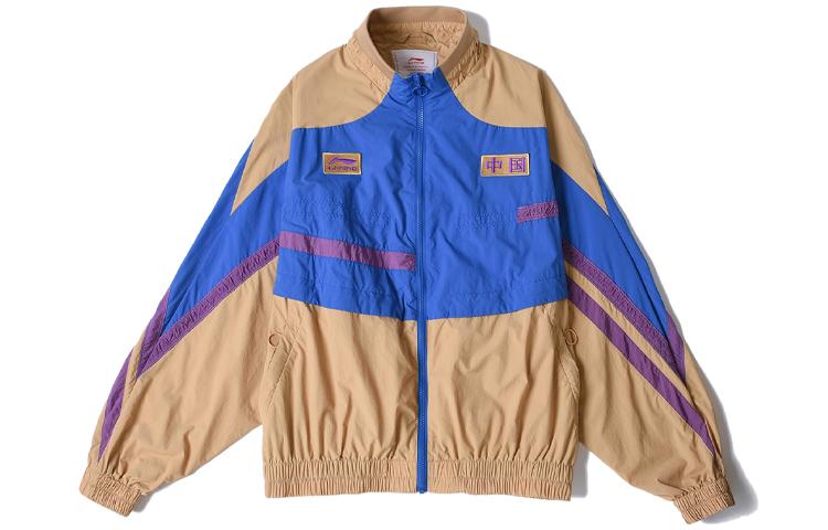 Li Ning Jackets Men s Blue Deer Brown Stand Collar Moderate Other AJDR231-3 XL