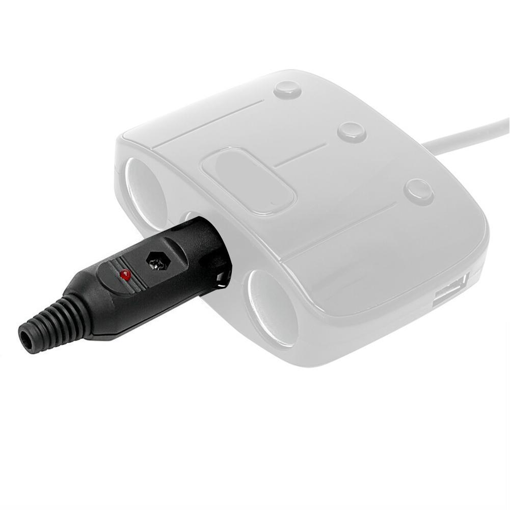 Car Lighter LED Socket Plug Connector Adapter 12V-24V LED Illuminated Adapter For RV Boats Trucks Accessories