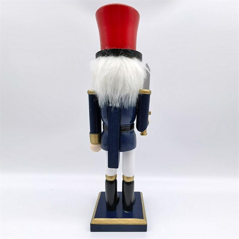 King Soldier Shape Figurine Wood Decorations for Office Unique Desktops Ornament