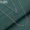 925 Sterling Silver 18-inch Bamboo Necklace Wedding Jewelry