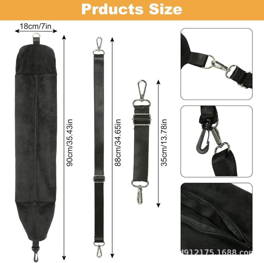 Refillable Travel Neck Pillowcase with Explosion-Proof Zipper and Storage Bag for Airplane Pillow or Clothing