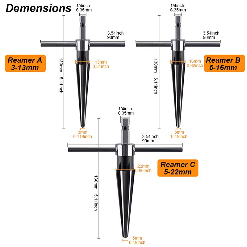 Burghiu cu alez conic, tijă hexagonală, teșit, mâner în T, metric, lemn, tăiere miez, bricolaj, pod, știft, gaură, tăietor, zăvor, instrument de lutier