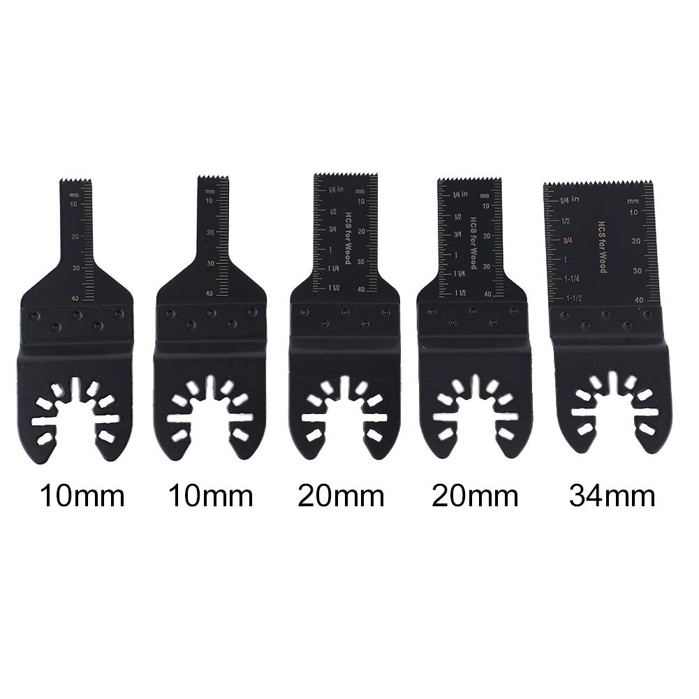 

5Pcs Oscillating Saw Blades Multi Tool Cutting Disc 10/20/34mm For Renovator Power Tools Woodworking Carpentry Tool Parts China Mainland