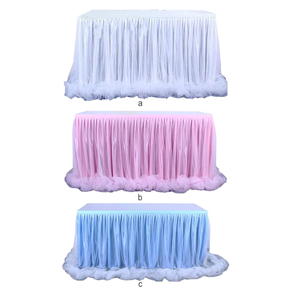 Table Skirt Mesh Tables Cover High-End Home Decor Christmas Halloween Thanksgiving Wedding Year's Celebrations
