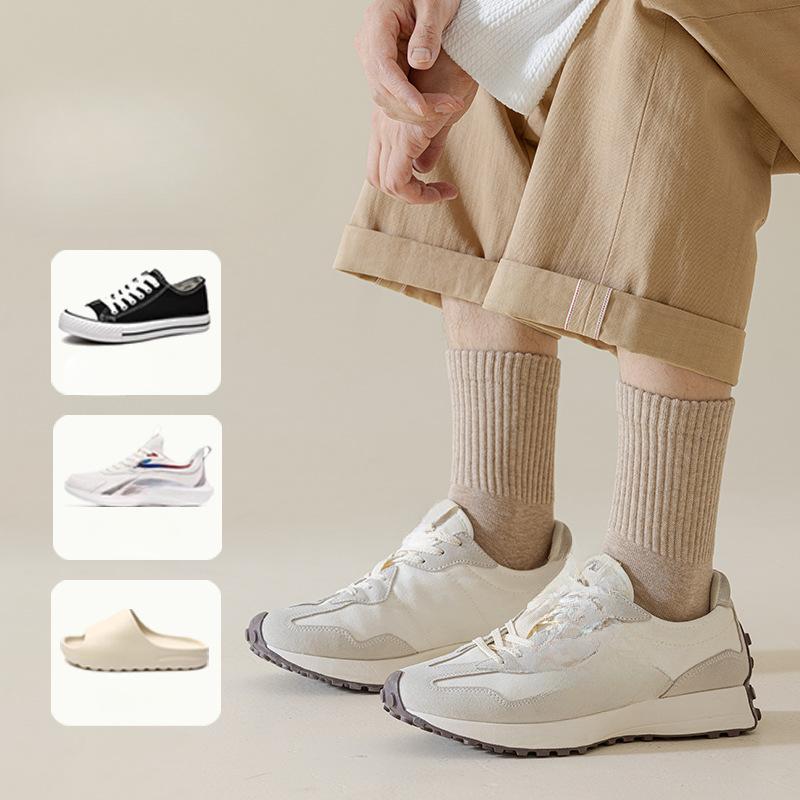 Fünf-Zehen-Socken für Herren, Herbst und Winter Reine Baumwolle Anti-Geruchs-Mittelwaden-Socken für Herren, Antibakterielle nahtlose Zehensocken für Herren