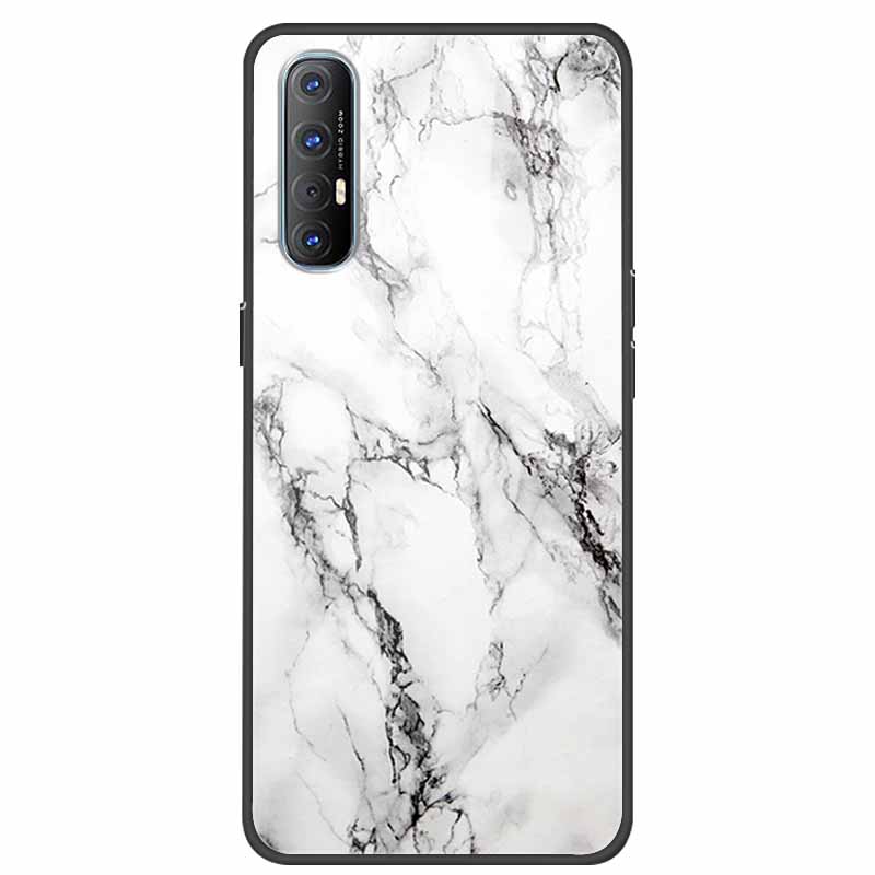 Glass Case For Oppo Reno 3 Pro 5G Case Soft Bumper Hard Tempered Glass Back Cover For Oppo Reno3 Pro 2019 Phone Case Funda Bag