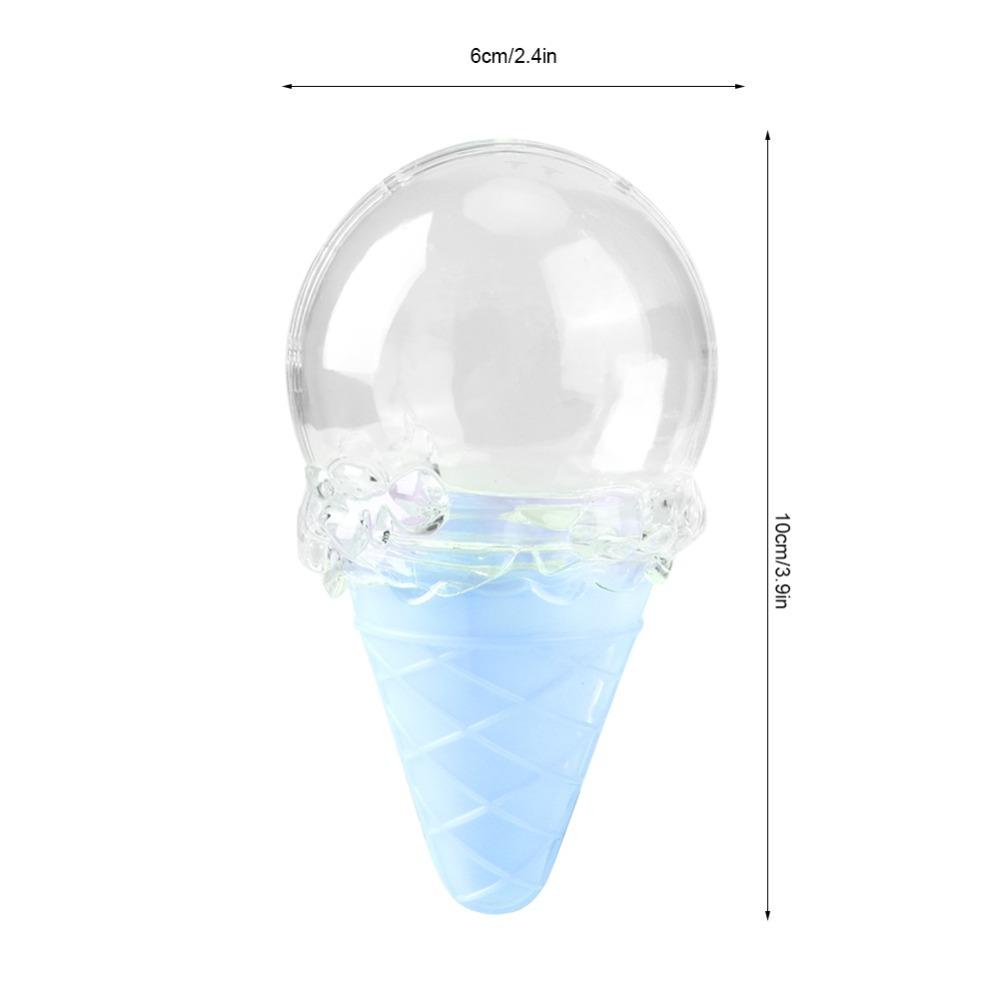 8pcs Ice Cream Shape Ice Cream Candy Box Transparent Candy Storage Container  Wedding Favors синий