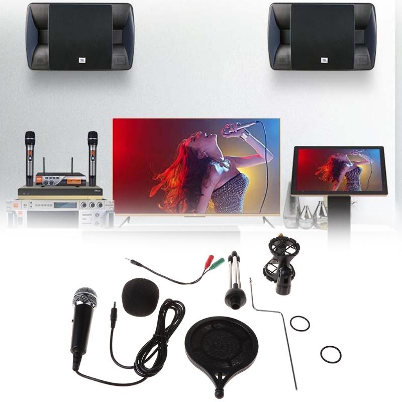 USB Gaming PC Microphone for Youtube Streaming Podcasts Game RGB Computer Condenser Stand Desktop Microphone
