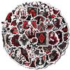 50 Devil Stickers Halloween Materials Punk Style Decoration Skateboard Horror Graffiti Stickers