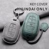Leather Car Key Case Cover Shell For Hyundai Grand Santa Fe 3 DM I30 IX35 Ix45 Encino KONA Solaris Azera Grandeur Creta 2 Kona