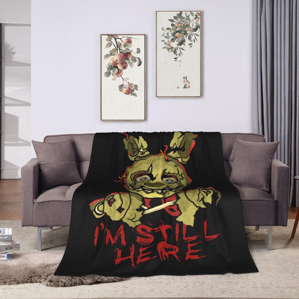 Bei Freddys Phantom Freddy Decken Fleece Herbst FNAF Spiel Atmungsaktiv Warm Überwürfe für Bettwäsche Schlafzimmer Bettwäsche Überwürfe