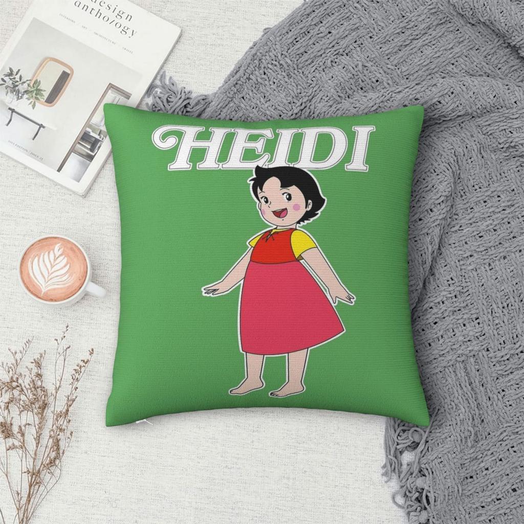 Heidi The Girl Of The Alps Pillowcase Printing Polyester Cushion Cover Decoration Pillow Case Cover Bed Dropshipping 45*45Cm