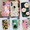 Case For Poco F5 Pro Painted Flowers Soft Liquid Silicone Camera Lens Protection Back Cover For Xiaomi Poco F 5 F5Pro Protectors
