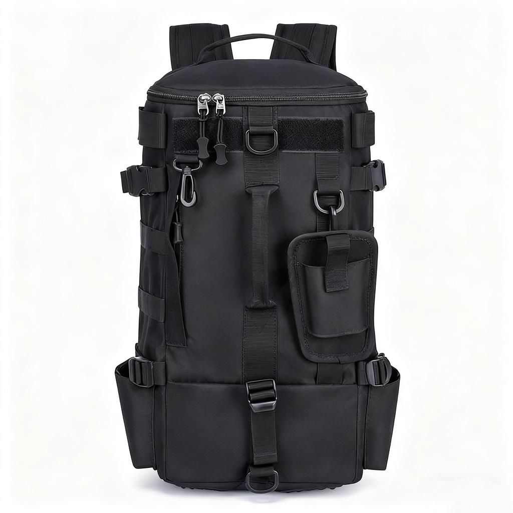 Multifunctional Fishing Backpack Tackle Bag with Rod Holders Fish Equipment Storage Waterproof Wear-resistant Outdoor Sports Bag