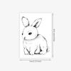Cute Rabbit Tattoo Sticker Premium Sense Niche Simple Small Fresh Tattoo Sticker