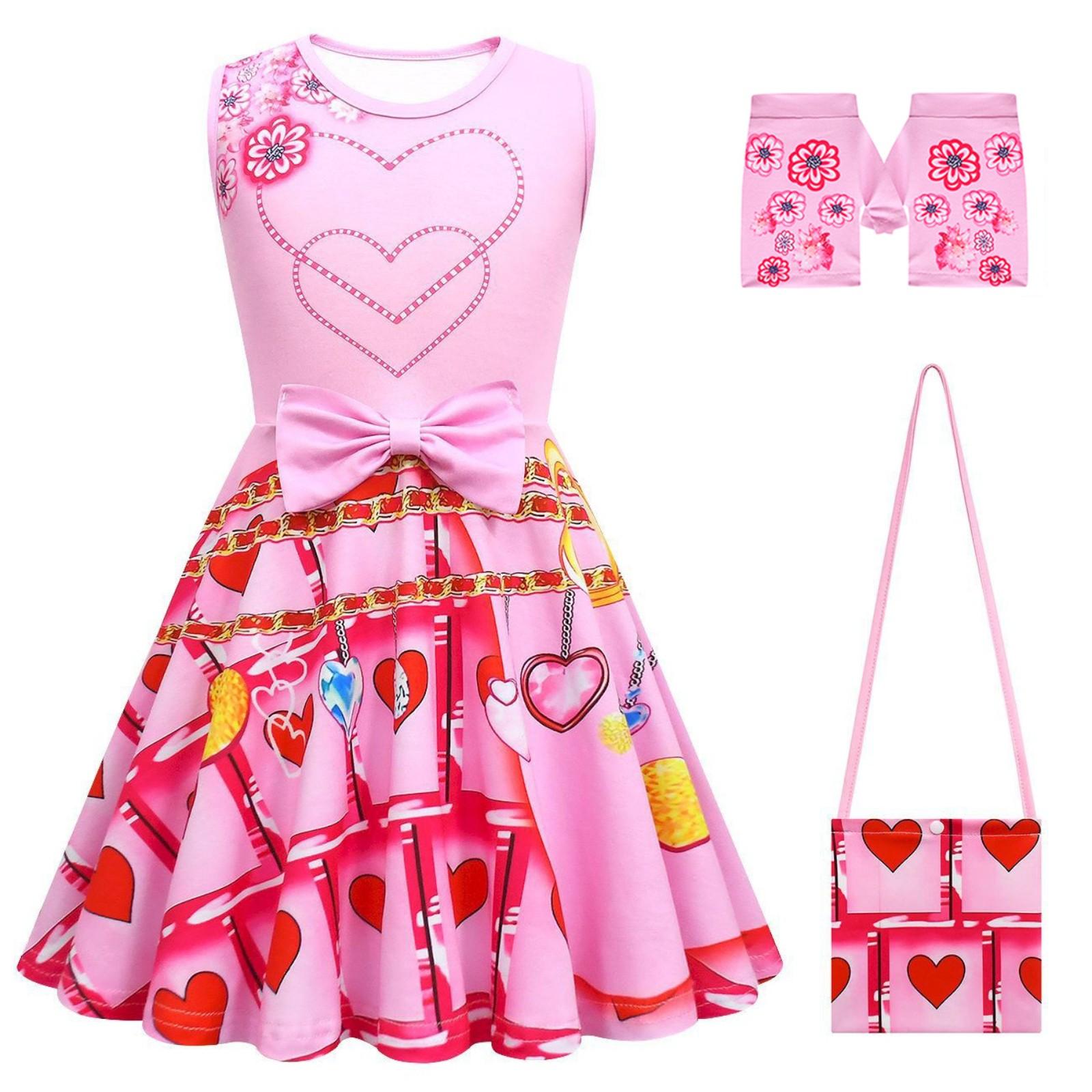 

Children s Halloween Printed Anime Children s Sleeveless Bow Vest Dress 160