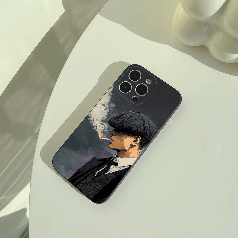 P-Peaky-B- Blinders-movie Phone Case For iPhone 17,16,15,14,13,12,11 Pro Max,16/15/14Plus,XS Soft Black Cover