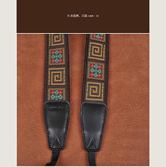 CS130 Embroidered Series Universal Cotton Camera Strap CAM8482 Cam-in