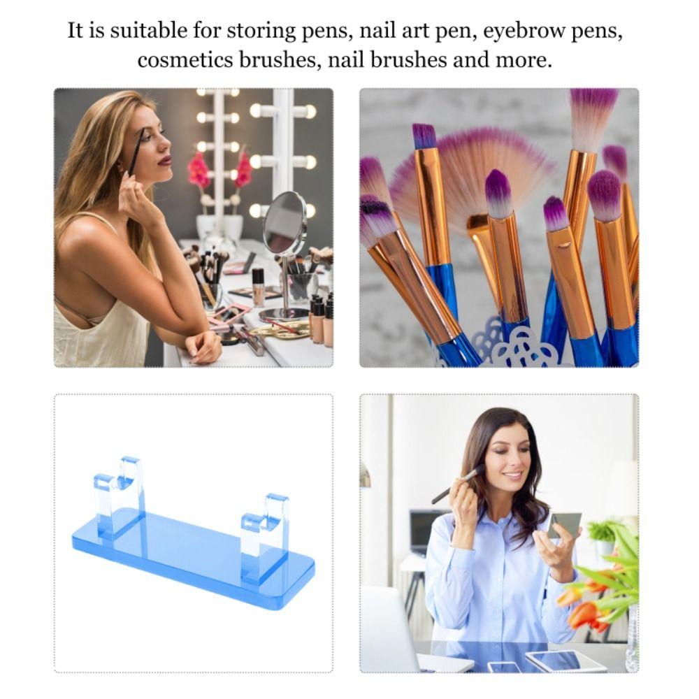 Acrylic Pencil Wand Holder Multifunctional Makeup Brush Rack Paintbrush Drying Rack  Office