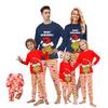 Print Cute Family Set Pajamas, Home Clothes, Family Set Long Sleeve Top Pants Set