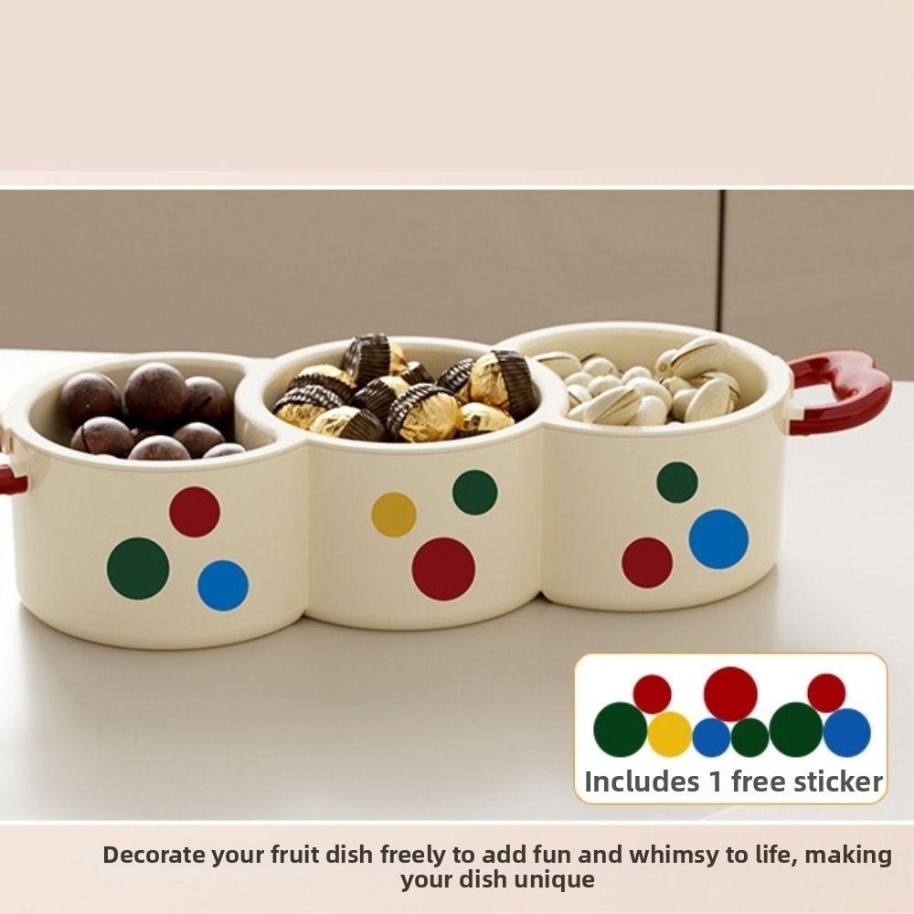 Easy To Clean 2 in 1 Dried Fruit Plate Double-layered Creative Fruit Drain Basket Portable with Drainer Snack Storage Box Picnic