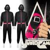 Squid Game Black Jumpsuit Cosplay Costume For Halloween Game Stage Performance