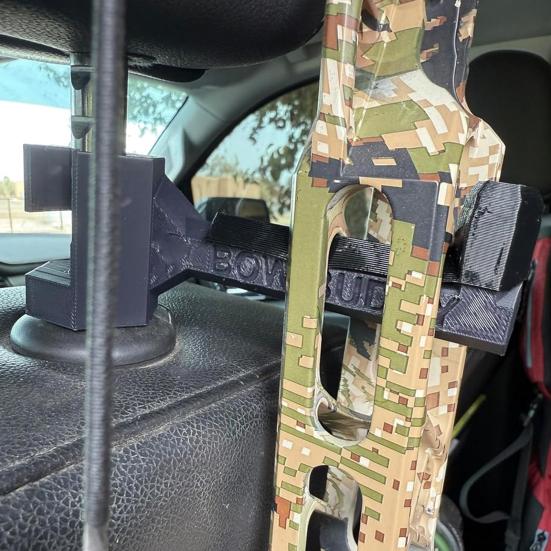 Truck Bow Hanger for Composite Bow Heavy Duty Headrest Storage Rack Quick Connect Bracket Universal Hunting Bow Holder