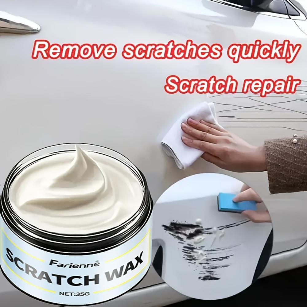 Car Scratch Repair Paste - All-in-One Scratch Remover & Polisher for All Car Paint Types - DIY Car Body Care with Fast-Acting Fo