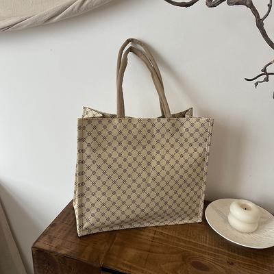 Borsa a mano semplice ed elegante Borsa a spalla e sottobraccio Borsa tote di grande capacità Borsa tote alla moda
