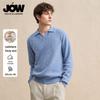 JOW Men's Silk-Cashmere Blend Striped Polo Knit Sweater