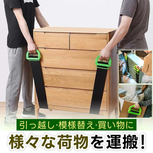 TOREJAX Luggage Carrying Belt, Perfect for Moving, Spring Cleaning, Remodeling, Carrying Large Cardboard Boxes, Furniture, Appliances, and Includes Wo