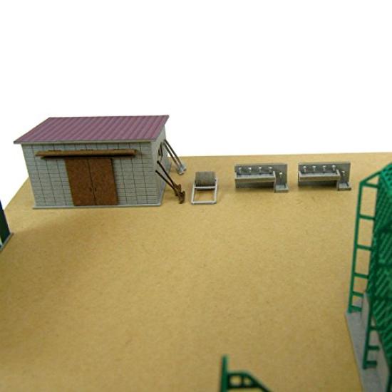 Sankei Nostalgic Diorama Series Schoolyard Equipment Paper Craft 1/150 MP03-105