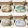 Heat Resistant Floral Placemat Washable Table Mats New Tableware Draining Pad  Table Decoration