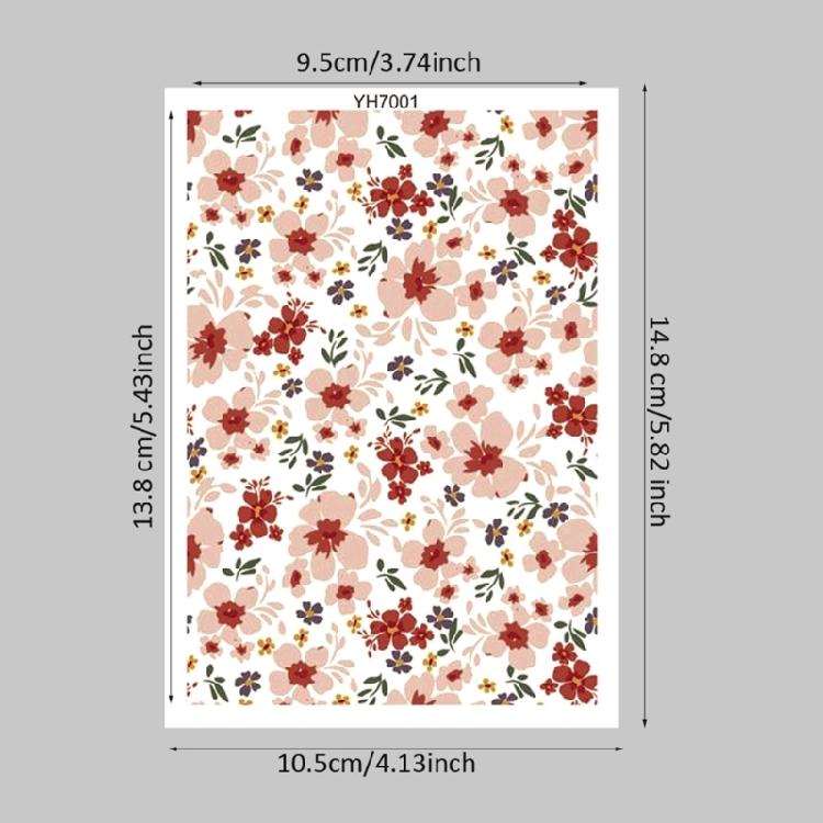 Clay Transfer Paper Water Soluble Clay Transfer Paper, Flower Leaf Butterfly Clay Transfer Sheets for Jewelry Making
