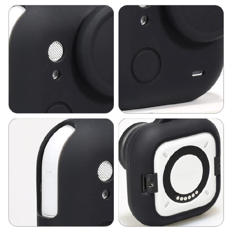 Impact Resistant Full Coverage Protective Shell With Snap On Lens Cover And Adjustable Neck Strap For Compact Camcorders