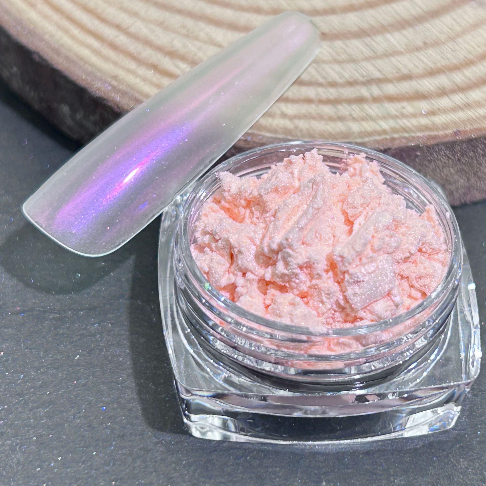 

Набір напівпрозорої пудри для нігтів Аврора: 9 кольорів, перламутровий та казковий фініш для нейл-арту. 0.5 grams