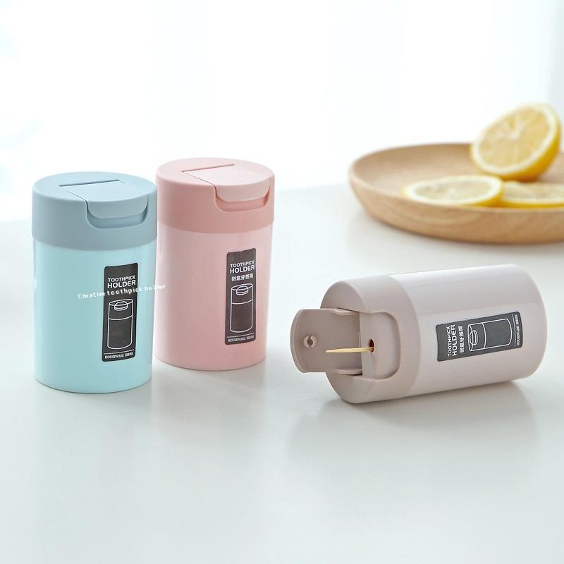 Toothpick Holder Container Household Table Toothpick Storage Box Holder Portable Toothpick Dispenser