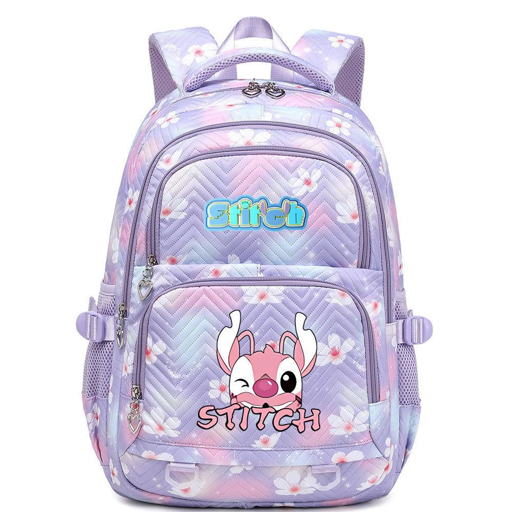 Cartoon Printing Multi-Compartment Middle And High School Schoolbag Cute And Lightweight Girls Backpack Young Girls Schoolbag