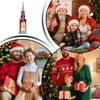 Christmas Lamp LED Desktop House Design Lantern Santa Snowman Tree Christmas Table Lamp for Adults Teens Families Home Table