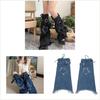 Scaldamuscoli in Denim Scaldamuscoli Freschi a Zampa Lunga Calze Lunghe Punk per Gambe Coprigambe alla Moda Manica per Gamba Streetwear Regali