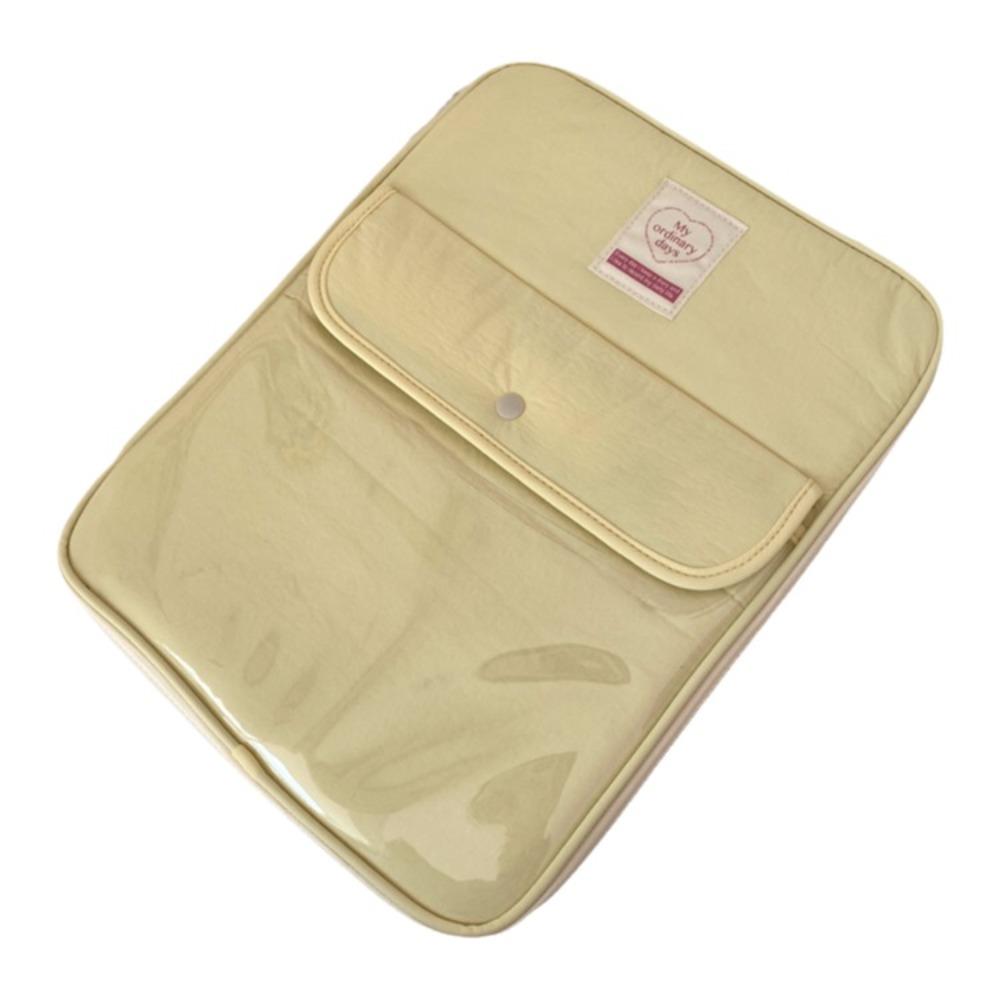 

Клатч-сумка з багатьма кишенями Дизайн із застібкою Чохол для планшета Портативний чохол для перенесення планшета Школа жовтий