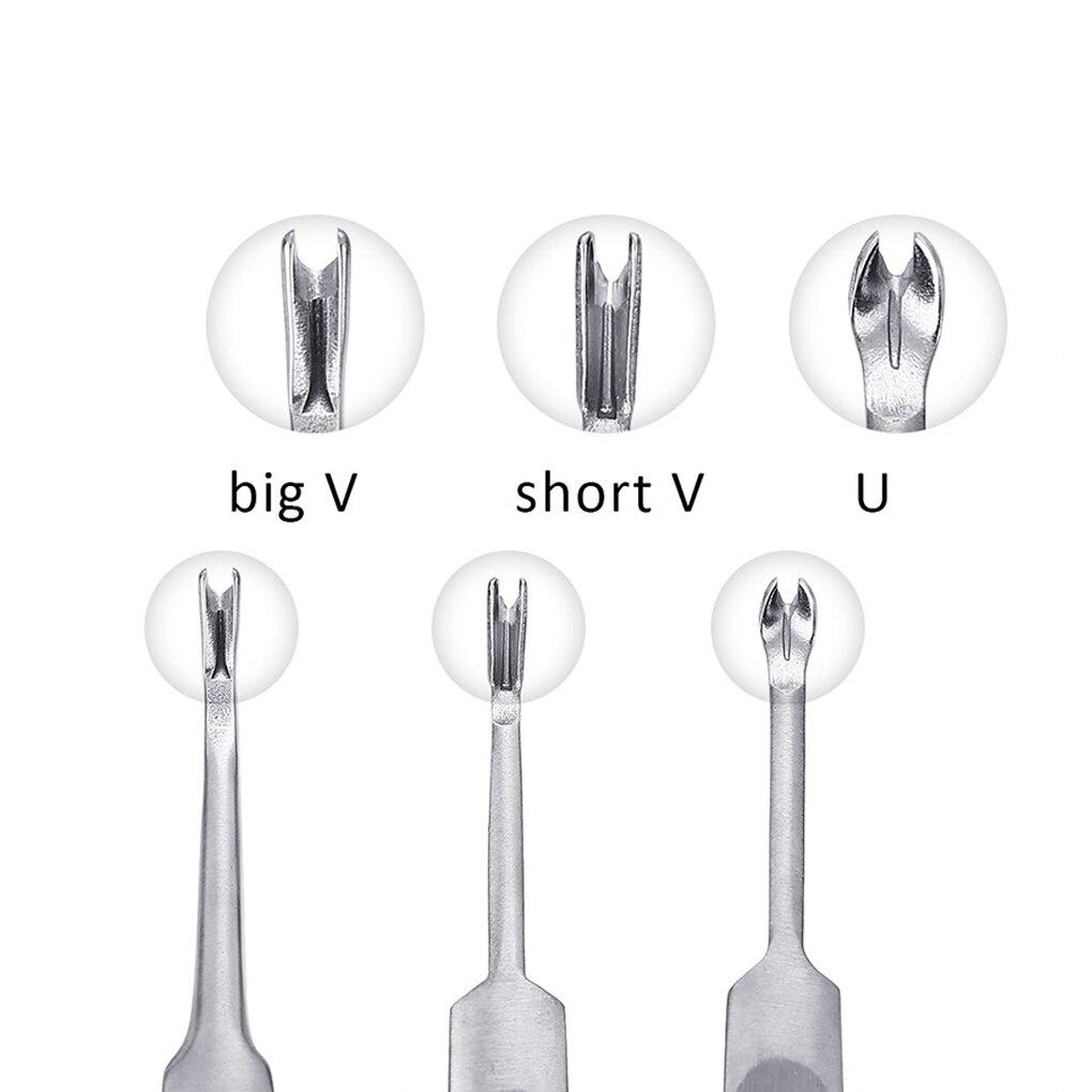 1pcs/3pcs DIY Hand Stitching U+V Shaped Groover Skiving Edge Beveler Tool Kit Leather Craft Making Kit