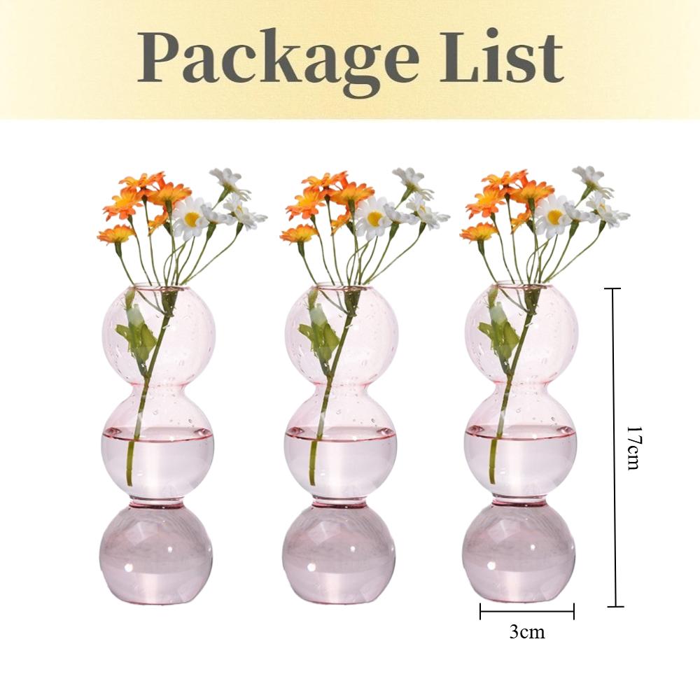 Moderne Eenvoudige Creatieve Glazen Vaas Homestay Bloemengerei Decoratie Bubbelvaas Bloemstuk Hydroponische Bol Glas