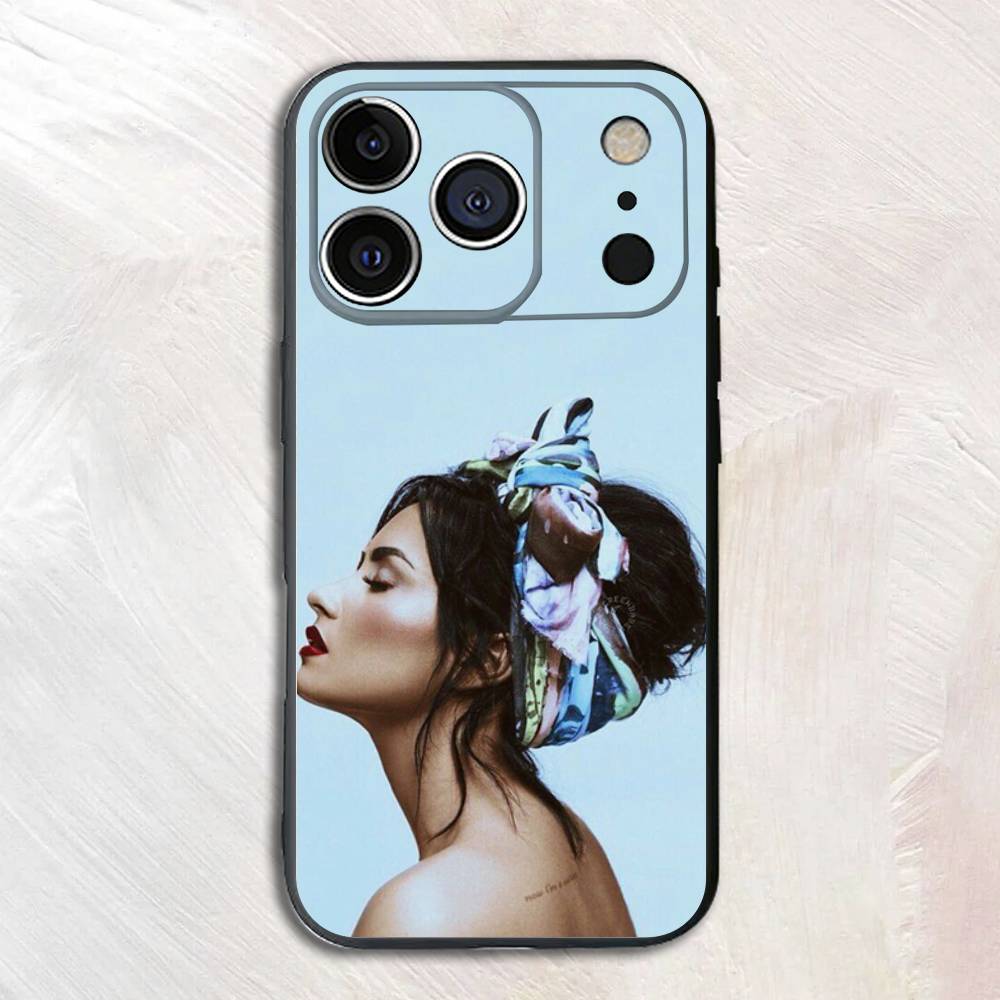 

D-Demi Singer L-Lovato Silicone Soft Phone Case For iPhone17,16,15,14,13,12,11 Pro Max Plus mini XS XR SE Cover iPhone16