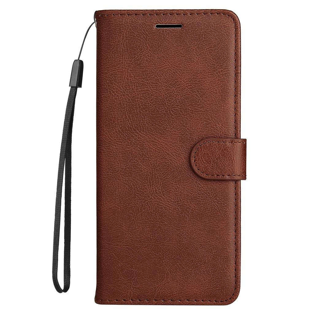 Applicable to iPhone16 leather case, Sony xperia 1VII solid color leather pattern card wallet case 17Pro