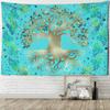 Light Green Life Tree Tapestry Wall Hanging Bohemian Psychedelic Witchcraft Mysterious Living Room Dormitory Home Decor