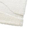Tapis à reliefs doux à relief géométrique blanc 160x230