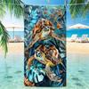 Beach Turtle Animal Printed Beach Towel, Quick Drying Absorbent Beach Towel, Outdoor Sports Swimming Beach Towel  Hair Towel