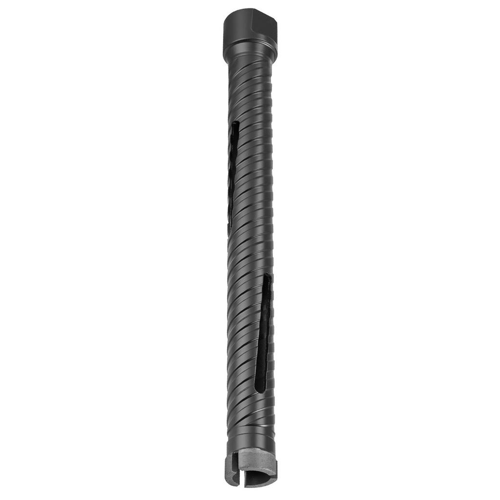 Core Drill Bit, 25 Mm Diameter, 241 Mm Drilling Depth, M16 Internal Thread, Diamond Dry Coring Bit with 3 Adapters, Pilot Drill and Hex Wrench, for