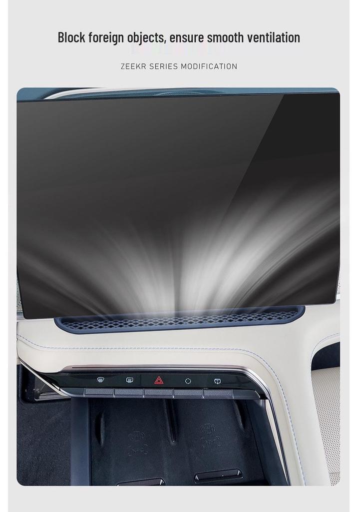 Silicone Dust Cover for Zeekr 001 Center Console Air Vent - Fits 26 Models